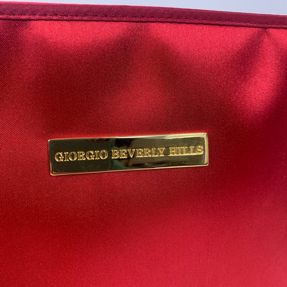 Giorgio Beverly Hills cosmetic/clutch bag red/gold - Picture 2 of 11